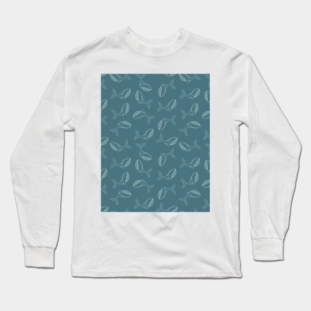 Whales Long Sleeve T-Shirt by DanielK